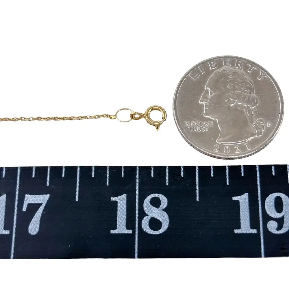 Gold Tone Cable Link Chain | Vintage Sterling Silver 925 | 18